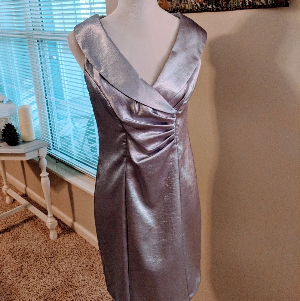 Silver cocktail dress
